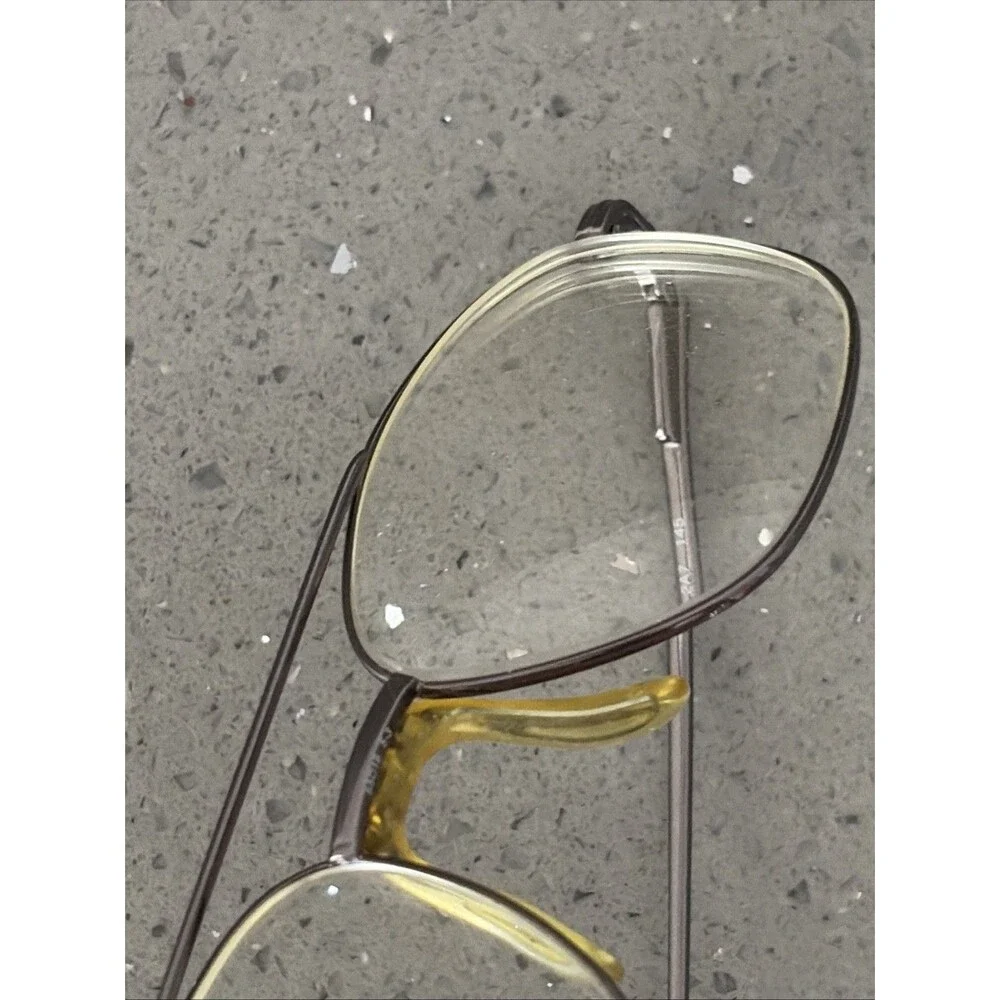Adensco Eyeglasses Frames ONLY Mark 2A7 Aviator Double Bridge 55-16-145 5-3
